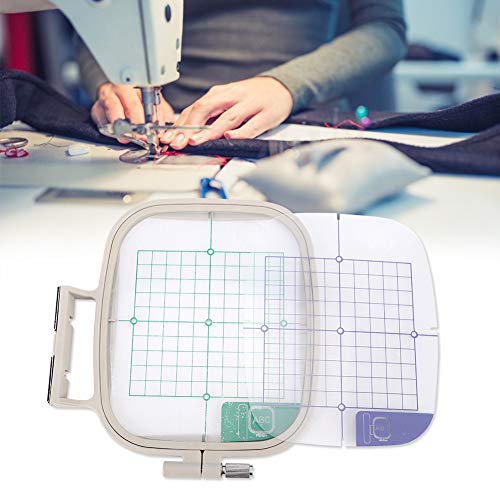Nikou Stickrahmen Rahmen, Multifunktionaler Quadratische Stretchrahmen Fit Wasserdichter DIY Handwerk Nähen Rahmenrahmen für Brothers Nähmaschine von Nikou