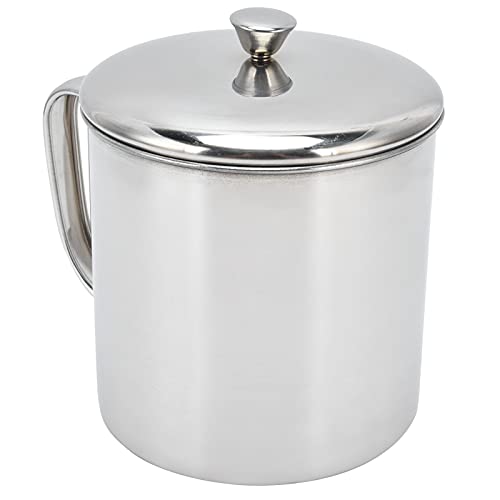 Nikou Tragbare Teetasse aus Edelstahl 304, Wasserbecher mit Deckel und Griff, ideal zum Trinken von Milch, Zuhause, Outdoor, Reisen, 350 ml Fassungsvermögen Nikou Tragbare Teetasse aus Edelstahl 304, Wasserbecher mit Deckel und Griff, ideal zum Trinken von Milch, Zuhause, Outdoor, Reisen, 350 ml Fassungsvermögen von Nikou