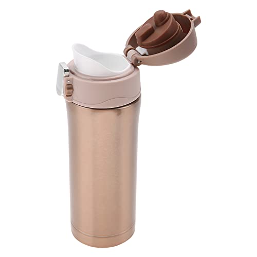 Nikou Vakuumisolierte Wasserflasche aus Edelstahl, 350 ml, Reisebecher für Kaffee und Tee, erhältlich in Weiß und Gold Nikou Vakuumisolierte Wasserflasche aus Edelstahl, 350 ml, Reisebecher für Kaffee und Tee, erhältlich in Weiß und Gold von Nikou