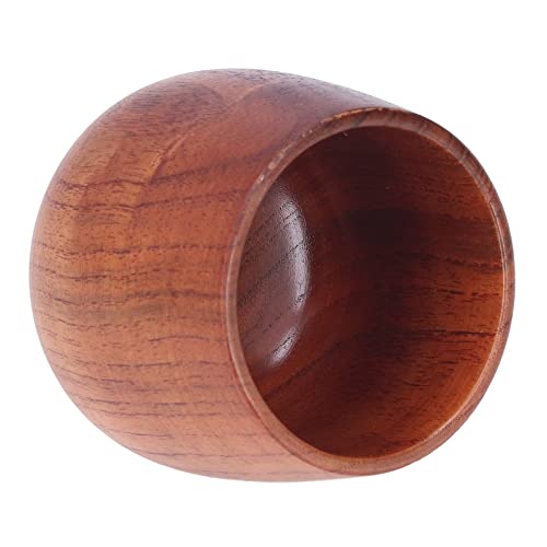 Nikou Wasserbecher aus Massivholz, großer großer Bauch, Holzbecher für Tee, Wein, Kaffee, Küche und Bar, klassisches Design, 340 ml Fassungsvermögen von Nikou