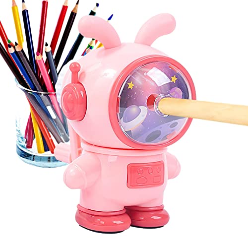 Buntstiftspitzer,Cartoon-Bleistiftspitzer für Kinder | Tragbarer Klassenzimmerschärfer, Spiralkochfeld, automatischer Vorlauf, Spitzendesign mit drei Geschwindigkeiten für Geschenke von Niktule von Niktule