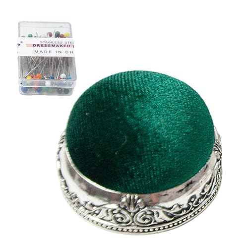 Niktule Nähnadeln und Kissen-Set - Anti-Drop-Retro-Nähnadel-Kissenpolster mit Halbkugelform und Metallbasis | Metallbasis Halbkugelform Nähnadelauflage Nadelaufbewahrungswerkzeug Nähzubehör Niktule Nähnadeln und Kissen-Set - Anti-Drop-Retro-Nähnadel-Kissenpolster mit Halbkugelform und Metallbasis | Metallbasis Halbkugelform Nähnadelauflage Nadelaufbewahrungswerkzeug Nähzubehör von Niktule