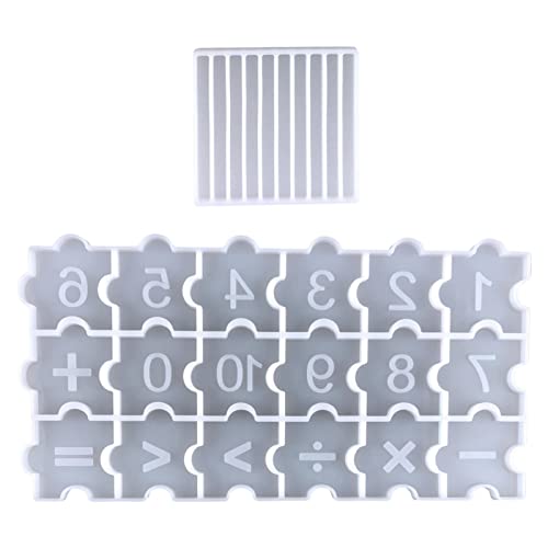 Niktule Zahlenform - Silikon-Buchstaben-Formen, Silikon-Formen für Epoxidharz, Puzzleteil-Form mit mathematischen Symbolen, Epoxidharz-Formen für -Schlüsselanhänger, Mathe-Lernen für Kinder Niktule Zahlenform - Silikon-Buchstaben-Formen, Silikon-Formen für Epoxidharz, Puzzleteil-Form mit mathematischen Symbolen, Epoxidharz-Formen für -Schlüsselanhänger, Mathe-Lernen für Kinder von Niktule