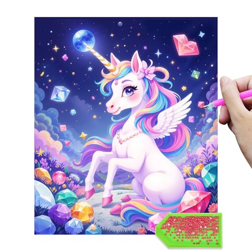 Nilnewuh Einhorn Diamond Painting für Kinder ab 6 Jahre, Junior und Erwachsene Anfänger, 30x40cm Große 5D Diamant Malerei Bilder, DIY Mosaikherstellung Bastelset für Mädchen Geschenke und Home Deko Nilnewuh Einhorn Diamond Painting für Kinder ab 6 Jahre, Junior und Erwachsene Anfänger, 30x40cm Große 5D Diamant Malerei Bilder, DIY Mosaikherstellung Bastelset für Mädchen Geschenke und Home Deko von Nilnewuh