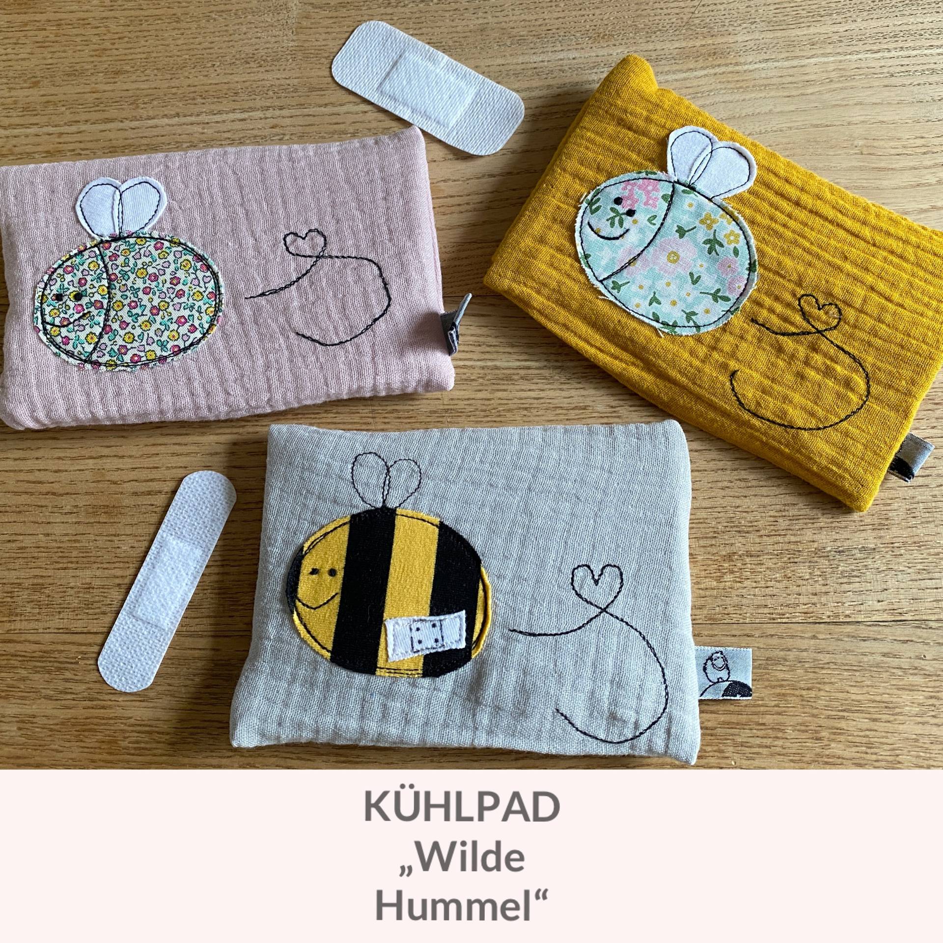 Kühlpad Mit Hülle Beulentröster Kühlpadhülle Kühlkissen Kalt-Warmkompresse Hummel Musselin Applikation Geschenk Baby Mädchen Junge Krank Kühlpad Mit Hülle Beulentröster Kühlpadhülle Kühlkissen Kalt-Warmkompresse Hummel Musselin Applikation Geschenk Baby Mädchen Junge Krank von NilsPlanet