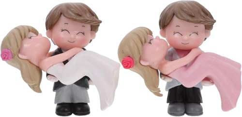 2 Paar Paar-Statuen, Kuchendekorationen, bezaubernde Paar-Figuren für Geburtstag und Hochzeit, Kuchendekoration, einzigartige Kuchendekorationen für Feiern und besondere Anlässe 2 Paar Paar-Statuen, Kuchendekorationen, bezaubernde Paar-Figuren für Geburtstag und Hochzeit, Kuchendekoration, einzigartige Kuchendekorationen für Feiern und besondere Anlässe von Niltracy
