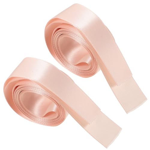 Ballettschuhbänder, Satin-Finish und Ballettrosa, 2-teiliges Set, perfekt für Bühnenauftritte und Tanzübungen, Ballettspitzenschuhbänder, Satin-Ballett-Rosa von Niltracy