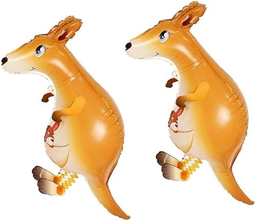 Große Känguru-Ballons mit laufendem Tier, 2 Stück Aluminiumfolien-Ballons für Kindergeburtstagsparty-Dekorationen Große Känguru-Ballons mit laufendem Tier, 2 Stück Aluminiumfolien-Ballons für Kindergeburtstagsparty-Dekorationen von Niltracy
