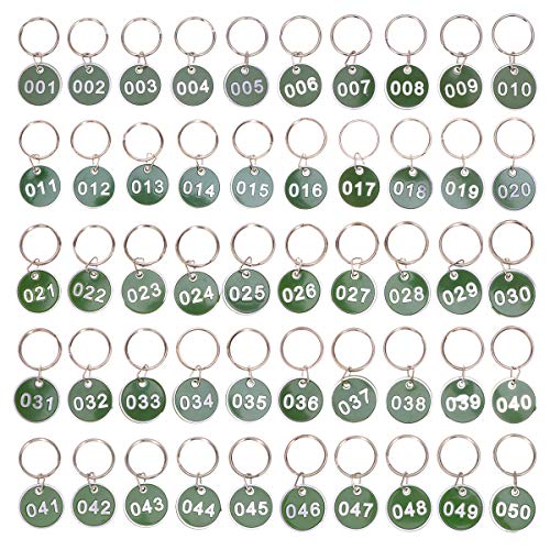 Handanhänger und Metall-Nummernschilder aus Aluminiumlegierung, grüne Zahlen 1–50, 50 Stück, ideal für Veranstaltungen, Wettbewerbe und Organisation, Handanhänger aus Aluminiumlegierung und Handanhänger und Metall-Nummernschilder aus Aluminiumlegierung, grüne Zahlen 1–50, 50 Stück, ideal für Veranstaltungen, Wettbewerbe und Organisation, Handanhänger aus Aluminiumlegierung und von Niltracy
