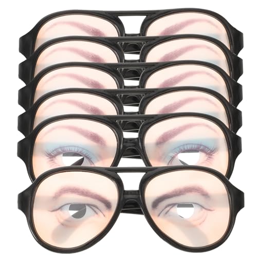 Niltracy Halloween-Streichbrille für Männer und Frauen, knifflige Muster und zufällige Stile, perfekt für Partys, Halloween-Streichgläser, 6 Stück pro Packung Niltracy Halloween-Streichbrille für Männer und Frauen, knifflige Muster und zufällige Stile, perfekt für Partys, Halloween-Streichgläser, 6 Stück pro Packung von Niltracy