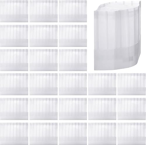 Niltracy Kochmützen für Kinder, 20,3 cm, aus Vliesstoff, verstellbar, für Pizza, Party, groß, flach, 60 Stück Niltracy Kochmützen für Kinder, 20,3 cm, aus Vliesstoff, verstellbar, für Pizza, Party, groß, flach, 60 Stück von Niltracy