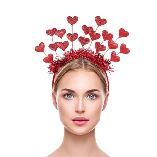 Valentinstag Herz Stirnband Glitzer Herz Haarband mit 9 Pailletten Romantische Kopfdekor Stirnband Haarreifen Haarschmuck für Hochzeit Valentinstag Halloween Geburtstag Party Valentinstag Herz Stirnband Glitzer Herz Haarband mit 9 Pailletten Romantische Kopfdekor Stirnband Haarreifen Haarschmuck für Hochzeit Valentinstag Halloween Geburtstag Party von Niltracy