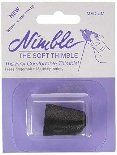 Nimble Thimble Leder mit Metallspitze, Nicht zutreffend, Mehrfarbig, 1.93 x 7.56 x 10.03 cm von Nimble Thimble