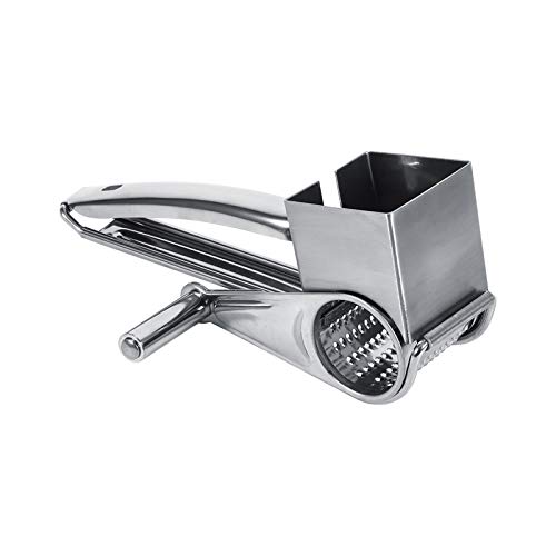Nimomo Käsereibe mit Kurbel, Gemüseschneider, Edelstahl Multifunktionsküche Craft Rotary Cheese Grater 1 Trommel Slice Shred Tool Nimomo Käsereibe mit Kurbel, Gemüseschneider, Edelstahl Multifunktionsküche Craft Rotary Cheese Grater 1 Trommel Slice Shred Tool von Nimomo