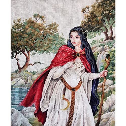 Nimue Kreuzstich Papier-Zählvorlage Viviane, Dame des Sees, 176G von Nimue Fee Main