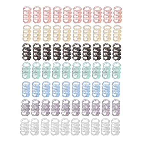 70pcs Kunststoff geteilte lose Blattringe 4 Loch Bindungsstacheln Mehrere Farben 12mm Innendurchmesser Schreibwarenzubehör, die Verbrauchsmaterialien binden von NinGYiYan