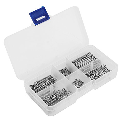 Ningyiyan für Zinklegierung Metall Split Cotter Pins, 175 PCS -Set, 5 Arten -Sortiment -Kit, Fastener -Hardware von NinGYiYan