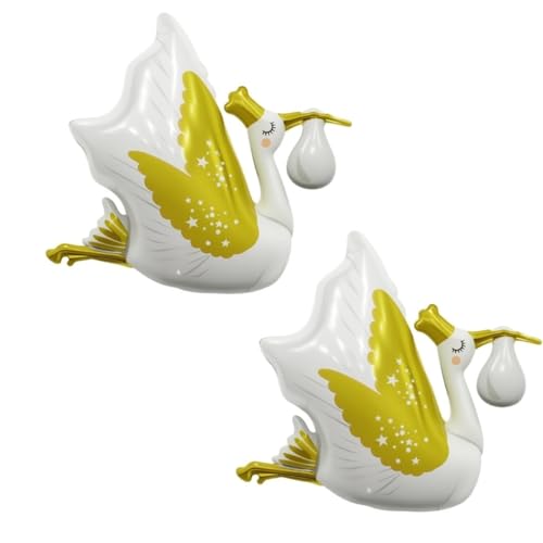 Nine San 2 Stück Storch Luftballon Stork Folienballon Geburt Storchballons Babyparty Storchluftballon Geschenk Baby Shower Party Deko Nine San 2 Stück Storch Luftballon Stork Folienballon Geburt Storchballons Babyparty Storchluftballon Geschenk Baby Shower Party Deko von Nine san