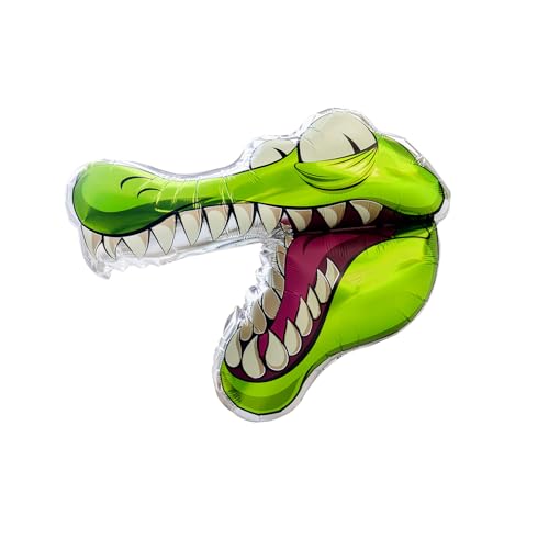 Nine San Krokodil Luftballons Crocodile Kopf Folienballon Geschenk Krokodileballons Kinder Dschungel Krokodile Deko von Nine san