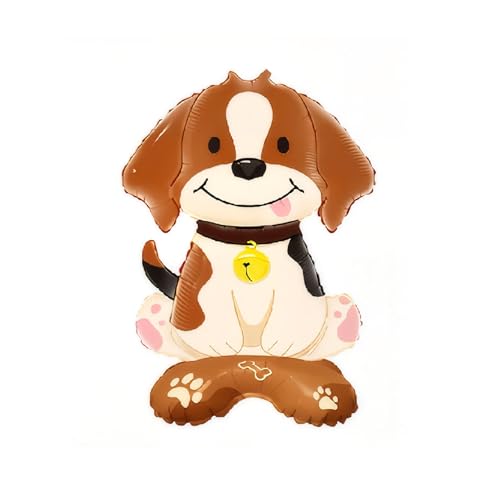 Nine San Stehend Hunde Luftballons Hund Folienballon Dog Helium Ballon Hundeballon Babyshower Party Geburtstag Deko von Nine san