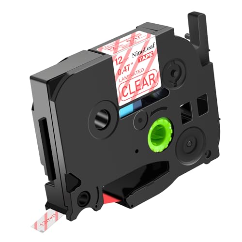 NineLeaf 1 Packung Ersatz für Brother P-Touch TZe-132 TZe132 TZ132 AZe 12mm 0.47'' Laminiertes Rot auf Transparent Schriftband Bänder für Ptouch PT-1830 1830C 1830SC 1830VP Beschriftungsgerät NineLeaf 1 Packung Ersatz für Brother P-Touch TZe-132 TZe132 TZ132 AZe 12mm 0.47'' Laminiertes Rot auf Transparent Schriftband Bänder für Ptouch PT-1830 1830C 1830SC 1830VP Beschriftungsgerät von NineLeaf