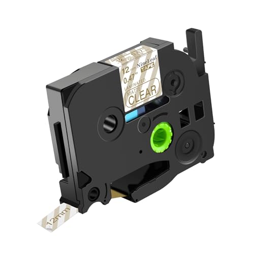 NineLeaf 1 Packung Ersatz für Brother P-Touch TZe-M34 TZ-M34 TZeM34 TZM34 AZe 12mm 0.47'' Bänder Laminiert Gold auf Mattem Transparent Schriftband für Ptouch PT-D210 H110 7600 Beschriftungsgerät NineLeaf 1 Packung Ersatz für Brother P-Touch TZe-M34 TZ-M34 TZeM34 TZM34 AZe 12mm 0.47'' Bänder Laminiert Gold auf Mattem Transparent Schriftband für Ptouch PT-D210 H110 7600 Beschriftungsgerät von NineLeaf