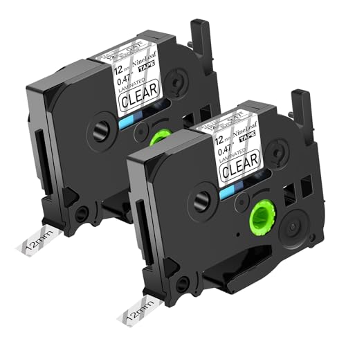 NineLeaf 2 Packung Ersatz für Brother P-Touch TZe-131 TZe131 TZ131 AZe 12mm 0.47'' Laminiertes Schwarz auf Transparent Schriftband Bänder für Ptouch PT-1830 1830C 1830SC 1830VP Beschriftungsgerät NineLeaf 2 Packung Ersatz für Brother P-Touch TZe-131 TZe131 TZ131 AZe 12mm 0.47'' Laminiertes Schwarz auf Transparent Schriftband Bänder für Ptouch PT-1830 1830C 1830SC 1830VP Beschriftungsgerät von NineLeaf