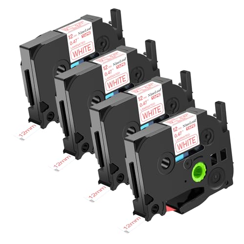 NineLeaf 4 Packung Ersatz für Brother P-Touch TZe-232 TZe232 TZ232 AZe 12mm 0.47'' Laminiertes Rot auf Weiß Schriftband Bänder für Ptouch PT-1830 1830C 1830SC 1830VP Beschriftungsgerät NineLeaf 4 Packung Ersatz für Brother P-Touch TZe-232 TZe232 TZ232 AZe 12mm 0.47'' Laminiertes Rot auf Weiß Schriftband Bänder für Ptouch PT-1830 1830C 1830SC 1830VP Beschriftungsgerät von NineLeaf
