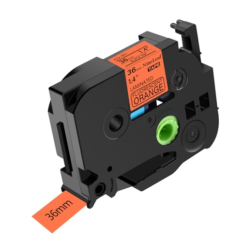 NineLeaf 50 x Ersatz für Brother P-Touch TZe-B61 TZ-B61 TZeB61 TZB61 AZe 36mm 1.4'' Bänder Laminiertes Schwarz auf fluo Orange Schriftband Kassette für Ptouch PT-9200PC PT-9500PC Beschriftungsgerät NineLeaf 50 x Ersatz für Brother P-Touch TZe-B61 TZ-B61 TZeB61 TZB61 AZe 36mm 1.4'' Bänder Laminiertes Schwarz auf fluo Orange Schriftband Kassette für Ptouch PT-9200PC PT-9500PC Beschriftungsgerät von NineLeaf