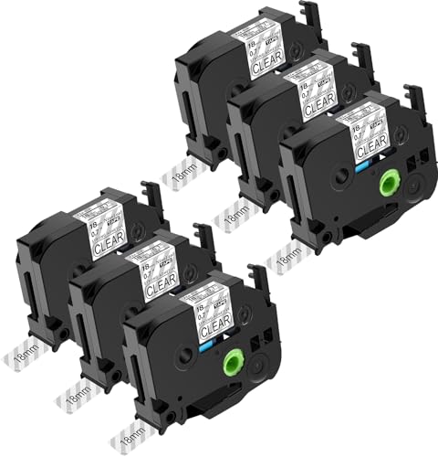 NineLeaf 6 Packung Ersatz für Brother P-Touch TZe-S141 TZeS141 TZS141 AZe 18mm 0.7'' Extra-Stark Klebend Laminiert Schwarz auf Transparent Etikettenband für Ptouch PT-D200BT D200DA Beschriftungsgerät NineLeaf 6 Packung Ersatz für Brother P-Touch TZe-S141 TZeS141 TZS141 AZe 18mm 0.7'' Extra-Stark Klebend Laminiert Schwarz auf Transparent Etikettenband für Ptouch PT-D200BT D200DA Beschriftungsgerät von NineLeaf