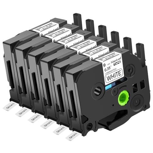 NineLeaf 6 Stück Ersatz für Brother P-Touch TZe-221 TZ-221 TZe221 TZ221 AZe 9 mm 0,35 Zoll 8 m laminiert schwarz auf weiß Etikettenband Kassette für Ptouch PT-1280 1280BT 1880C 1880SC 1960 Label Maker NineLeaf 6 Stück Ersatz für Brother P-Touch TZe-221 TZ-221 TZe221 TZ221 AZe 9 mm 0,35 Zoll 8 m laminiert schwarz auf weiß Etikettenband Kassette für Ptouch PT-1280 1280BT 1880C 1880SC 1960 Label Maker von NineLeaf