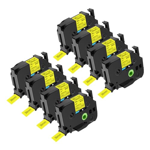 NineLeaf 8 x Ersatz für Brother P-Touch TZe-661 TZ-661 TZe661 TZ661 AZe 36mm 1.4'' Bänder Laminiertes Schwarz auf Gelb Schriftband Kassette für Ptouch PT-9200PC PT-9500PC Beschriftungsgerät NineLeaf 8 x Ersatz für Brother P-Touch TZe-661 TZ-661 TZe661 TZ661 AZe 36mm 1.4'' Bänder Laminiertes Schwarz auf Gelb Schriftband Kassette für Ptouch PT-9200PC PT-9500PC Beschriftungsgerät von NineLeaf