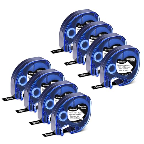 NineLeaf 8x Kompatibel mit Dymo Letratag Etikettenband 913318 A913318 12mm x 4m 0.47'' 1/2 Zoll Weiß auf Schwarz Ersatz für Dymo Kunststoff-Etikettenband für LT-100H 100T 110T QX50 2000 Label Maker NineLeaf 8x Kompatibel mit Dymo Letratag Etikettenband 913318 A913318 12mm x 4m 0.47'' 1/2 Zoll Weiß auf Schwarz Ersatz für Dymo Kunststoff-Etikettenband für LT-100H 100T 110T QX50 2000 Label Maker von NineLeaf
