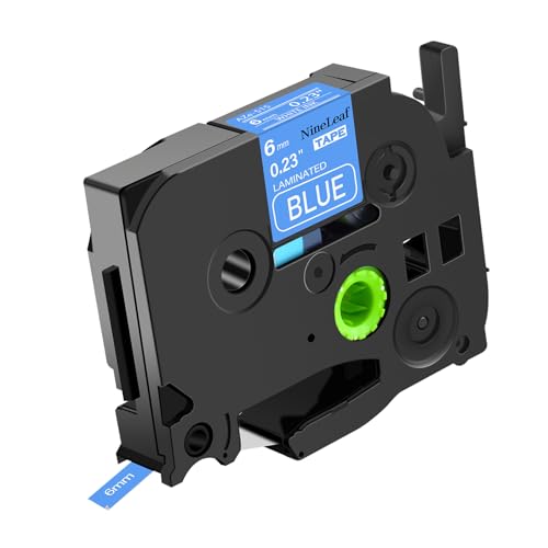 NineLeaf Kompatibel für Brother P-touch TZe-515 TZe515 TZ-515 TZ515 AZe-515 TZE Schriftband 6mm 0.23'' Weiß auf Blau Laminiert Etikettenband für Ptouch PT-D200 D200G D200BT Beschriftungsgerät NineLeaf Kompatibel für Brother P-touch TZe-515 TZe515 TZ-515 TZ515 AZe-515 TZE Schriftband 6mm 0.23'' Weiß auf Blau Laminiert Etikettenband für Ptouch PT-D200 D200G D200BT Beschriftungsgerät von NineLeaf