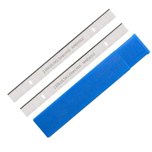 Ninehole 2 Stück HSS Hobelmesser 210mm, 210mm Hobelmesserblätter Passend Für Hobelmaschine Holzbearbeitungsmaschinen, 210 x 16,5 x 1,5mm Ninehole 2 Stück HSS Hobelmesser 210mm, 210mm Hobelmesserblätter Passend Für Hobelmaschine Holzbearbeitungsmaschinen, 210 x 16,5 x 1,5mm von Ninehole