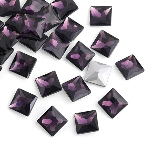 NingPower 100 Stück Quadratische Glas Strasssteine Künstlicher Kristall Edelsteine mit Spitzer Unterseite, Geeignet für Kunsthandwerk Projekte, Aufnähen, 8mm NingPower 100 Stück Quadratische Glas Strasssteine Künstlicher Kristall Edelsteine mit Spitzer Unterseite, Geeignet für Kunsthandwerk Projekte, Aufnähen, 8mm von NingPower