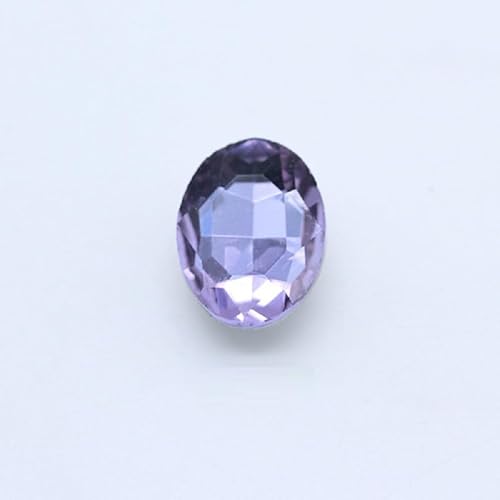 NingPower 120 Stück Ovale Strasssteine Mehrere Facetten Spitze Unterseite Künstlicher Kristall Edelsteine, Geeignet für Kunsthandwerk Projekte, Aufnähen, 4mm X 6mm, Lila von NingPower