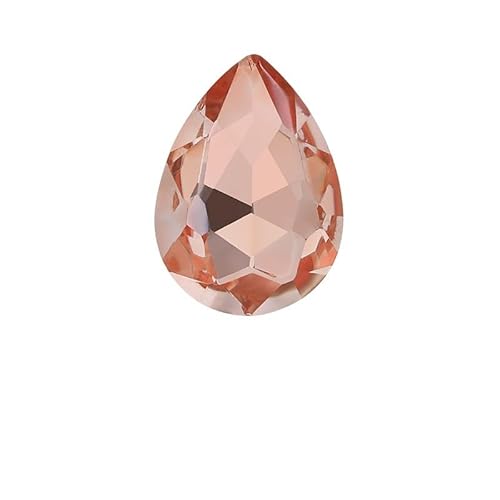 NingPower 150 Stück Tropfenförmige Glas Strasssteine Spitze Unterseite Künstliche Kristallsteine für Kunsthandwerksprojekte, Nähzubehör, 6mm × 8mm von NingPower