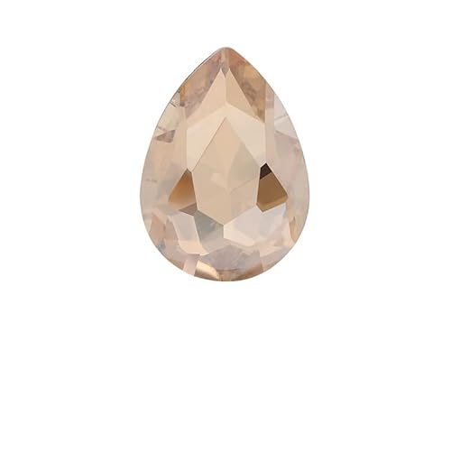 NingPower 150 Stück Tropfenförmige Glas Strasssteine Spitze Unterseite Künstliche Kristallsteine für Kunsthandwerksprojekte, Nähzubehör, 6mm × 8mm von NingPower