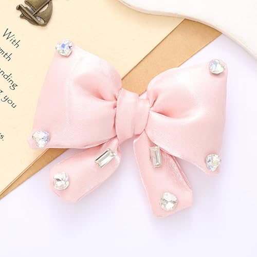 NingPower 2 Stück Strass Deko Schleifen Süßer Schleife für Basteln, Nähen, Haarspangenherstellung, Bekleidungsaccessoires NingPower 2 Stück Strass Deko Schleifen Süßer Schleife für Basteln, Nähen, Haarspangenherstellung, Bekleidungsaccessoires von NingPower