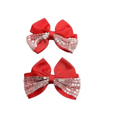 NingPower 20 Stück Pailletten Schleifen 8cm Schleife für Basteln, Nähen, Haarspangenherstellung, Bekleidungszubehör, Rot NingPower 20 Stück Pailletten Schleifen 8cm Schleife für Basteln, Nähen, Haarspangenherstellung, Bekleidungszubehör, Rot von NingPower