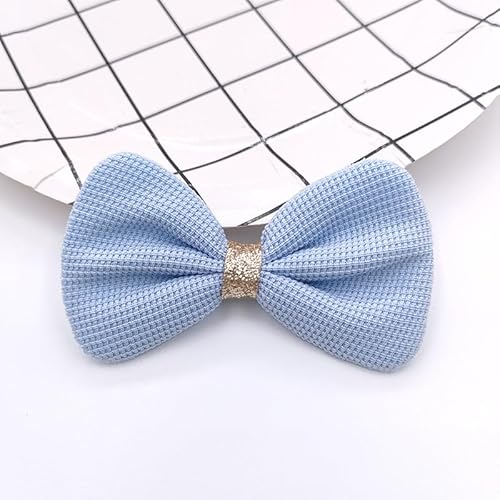 NingPower 20 Stück Schleifen 8cm Schleife für Basteln, Nähen, Haarspangenherstellung, Bekleidungszubehör, Blau NingPower 20 Stück Schleifen 8cm Schleife für Basteln, Nähen, Haarspangenherstellung, Bekleidungszubehör, Blau von NingPower