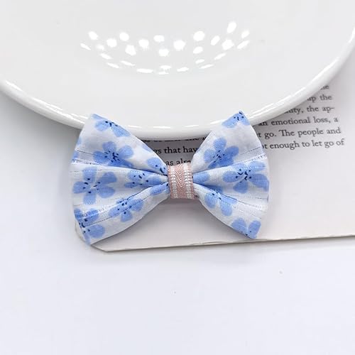 NingPower 20 Stück Schleifen mit Blumenmuster, 6cm Schleife für Basteln, Nähen, Herstellen Von Haarspangen, Bekleidungszubehör, Blau NingPower 20 Stück Schleifen mit Blumenmuster, 6cm Schleife für Basteln, Nähen, Herstellen Von Haarspangen, Bekleidungszubehör, Blau von NingPower