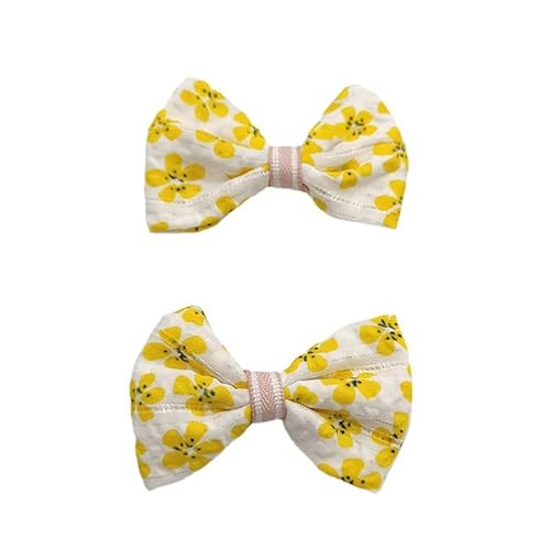 NingPower 20 Stück Schleifen mit Blumenmuster, 6cm Schleife für Basteln, Nähen, Herstellen Von Haarspangen, Bekleidungszubehör, Gelb NingPower 20 Stück Schleifen mit Blumenmuster, 6cm Schleife für Basteln, Nähen, Herstellen Von Haarspangen, Bekleidungszubehör, Gelb von NingPower