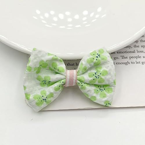 NingPower 20 Stück Schleifen mit Blumenmuster, 6cm Schleife für Basteln, Nähen, Herstellen Von Haarspangen, Bekleidungszubehör, Grün NingPower 20 Stück Schleifen mit Blumenmuster, 6cm Schleife für Basteln, Nähen, Herstellen Von Haarspangen, Bekleidungszubehör, Grün von NingPower