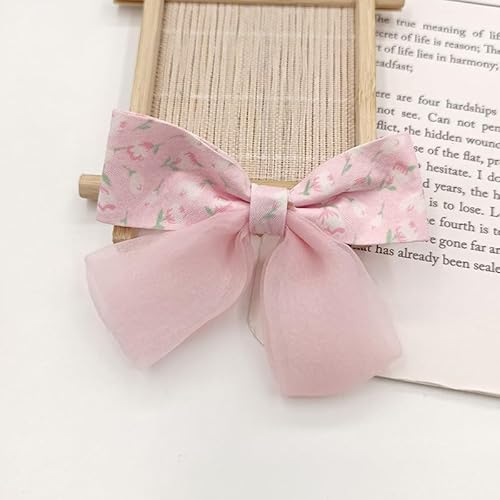 NingPower 20 Stück Schleifen mit Blumenmuster, 7cm, Netz Schleife für Basteln, Nähen, Herstellen Von Haarspangen, Bekleidungszubehör, Rosa NingPower 20 Stück Schleifen mit Blumenmuster, 7cm, Netz Schleife für Basteln, Nähen, Herstellen Von Haarspangen, Bekleidungszubehör, Rosa von NingPower