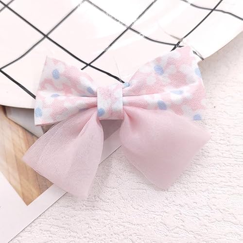 NingPower 20 Stück Stoff Schleifen mit Blumenmuster, 5cm Schleife für Basteln, Nähen, Herstellen Von Haarspangen, Bekleidungszubehör, Rosa NingPower 20 Stück Stoff Schleifen mit Blumenmuster, 5cm Schleife für Basteln, Nähen, Herstellen Von Haarspangen, Bekleidungszubehör, Rosa von NingPower