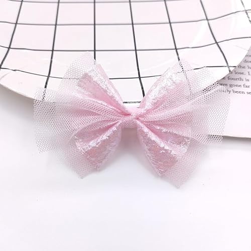 NingPower 20 Stück Süße Schleifen 7cm, Maschenschleife für Basteln, Nähen, Haarspangenherstellung, Bekleidungszubehör, Rosa NingPower 20 Stück Süße Schleifen 7cm, Maschenschleife für Basteln, Nähen, Haarspangenherstellung, Bekleidungszubehör, Rosa von NingPower