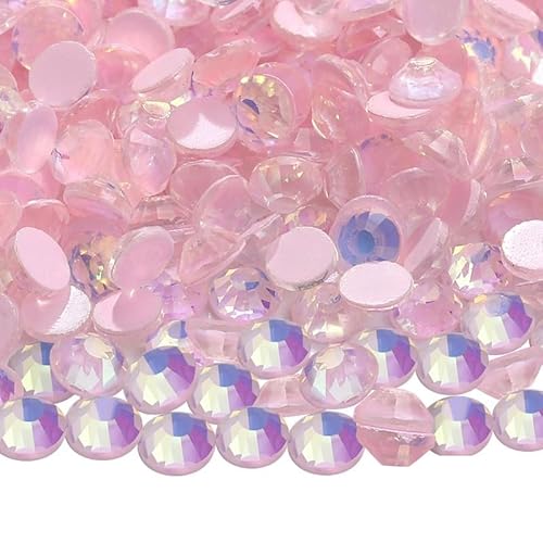 NingPower 2880 Stück Runde Glas Strasssteine Flache Rückseite Künstlicher Kristall Edelsteine, Geeignet für Kunsthandwerk Projekte, Aufnähen, Rosa, 2mm NingPower 2880 Stück Runde Glas Strasssteine Flache Rückseite Künstlicher Kristall Edelsteine, Geeignet für Kunsthandwerk Projekte, Aufnähen, Rosa, 2mm von NingPower