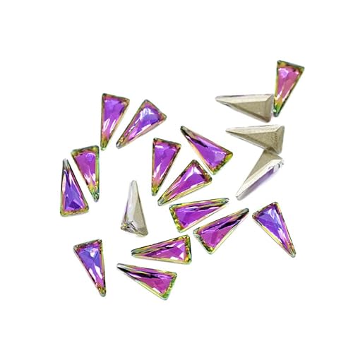 NingPower 40 Stück Dreieckige Strasssteine Flache Rückseite Künstlicher Kristallstein, Geeignet für Kunsthandwerk Projekte, Aufnähen, 4mm X 8mm NingPower 40 Stück Dreieckige Strasssteine Flache Rückseite Künstlicher Kristallstein, Geeignet für Kunsthandwerk Projekte, Aufnähen, 4mm X 8mm von NingPower